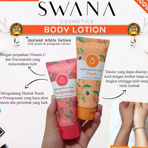 Swana Brightening Body Lotion 100mL BPOM by Hanasui