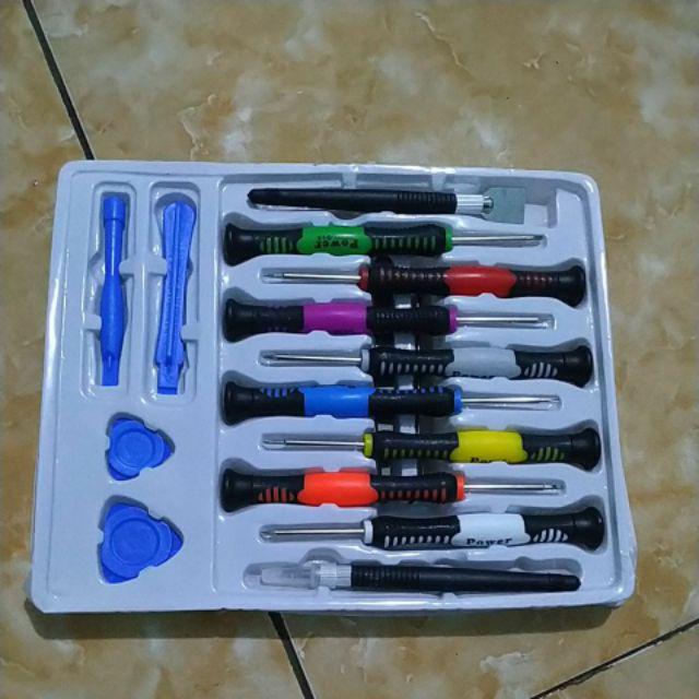 [ Pro ] Obeng Reparasi Set 16 In 1 Precision Screwdriver Service Servis Smartphone Handphone Hp