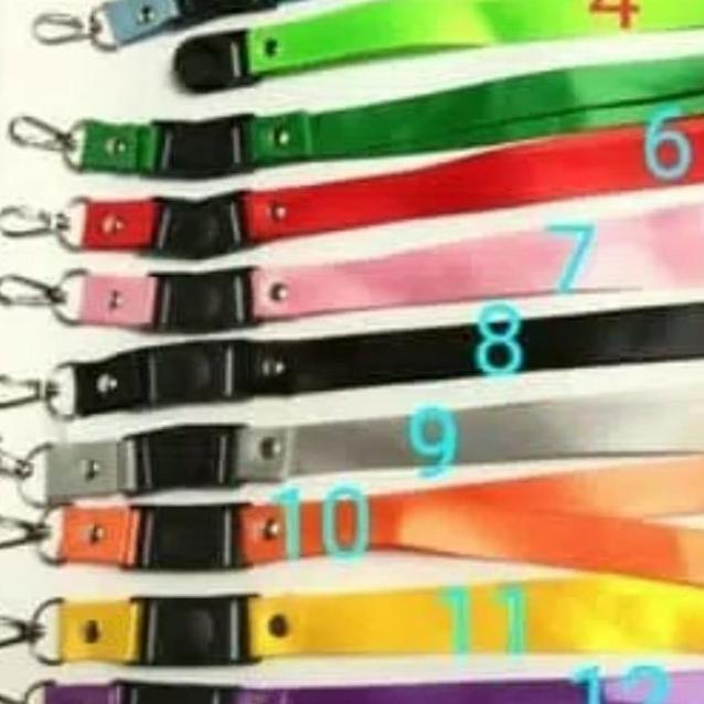 

☎ Tali id card dan tali name tag polos harga 20pc - tosca ✽