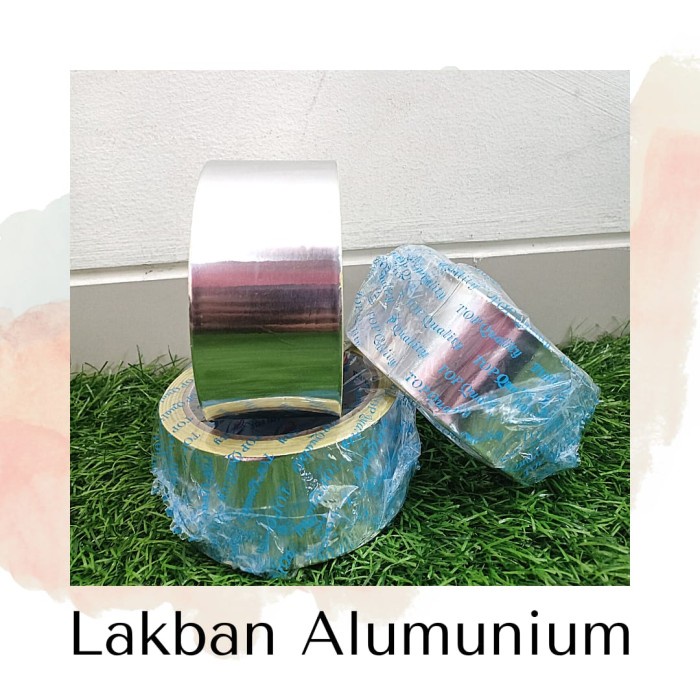

Lucu Lakban Alumunium Foil Tape 2 Inci Lakban Warna Silver Tambal Panci Trendi