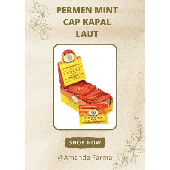 

PERMEN MINT LOZENGES CAP KAPAL LAUT ISI 6PCS