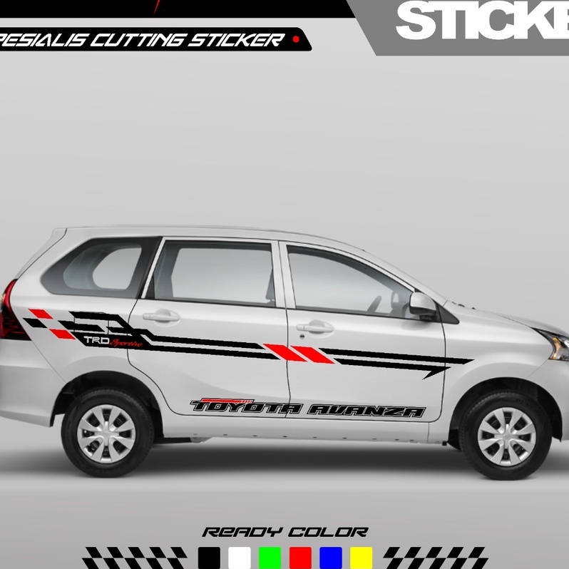Stiker mobil toyota avanza stiker mobil avanza cutting stiker body samping mobil avanza