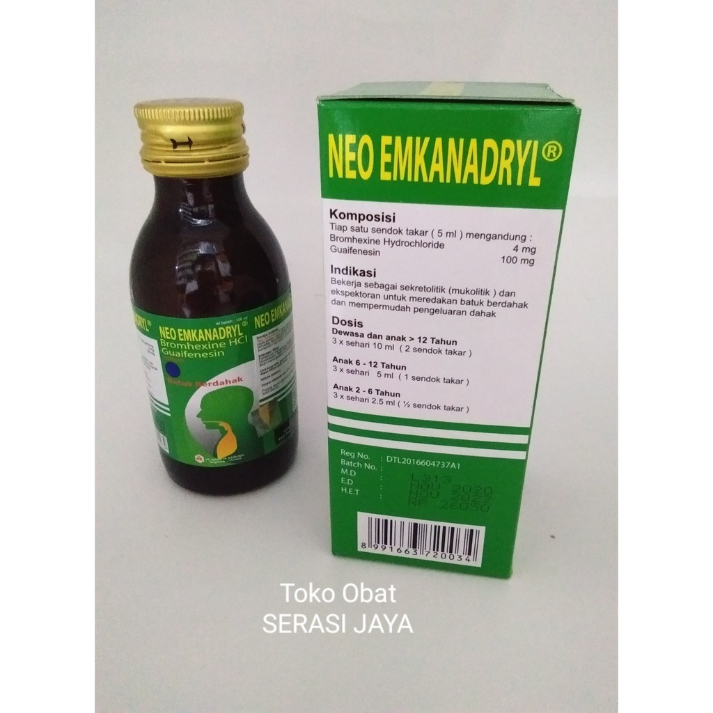 NEO EMKANADRYL 100 ML OBAT BATUK ANAK DAN DEWASA SANGAT AMPUH 