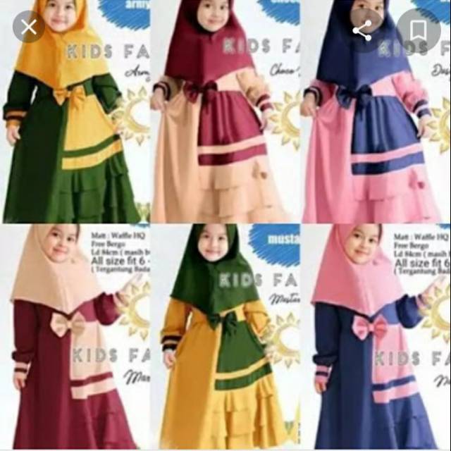 GAMIS ANAK MURAH FARELLY KIDS ON SIZE 2-10 TAHUN