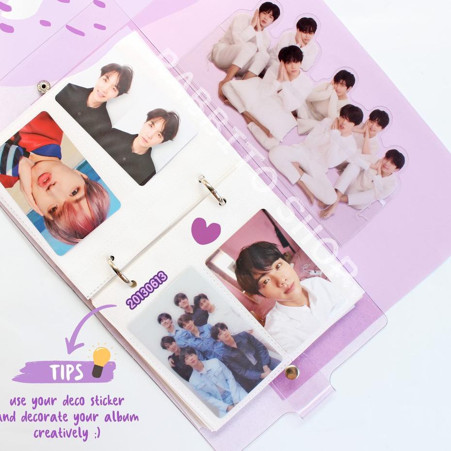 

Model Terkini MCS Binder Photocard Album Set Kpop BTS / Photocard BTS W8 V0W