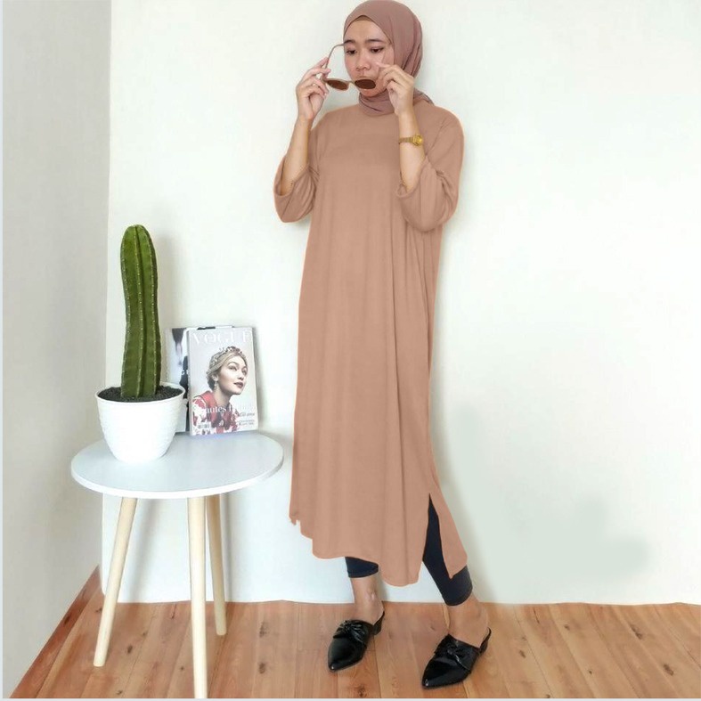 Baju Dress Oversize  Tunik  Premium Oversized Dress Tshirt polos