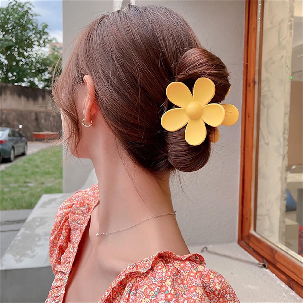 Korean INS Hair Accessories Flower Back Plate Hair Clip Hairpin