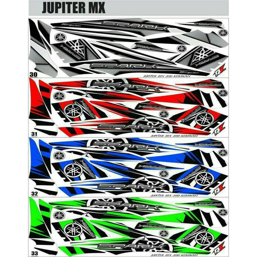 Sticker / Striping Variasi Thailand Jupiter Mx 135 Old/Lama (SPARK MX) f37