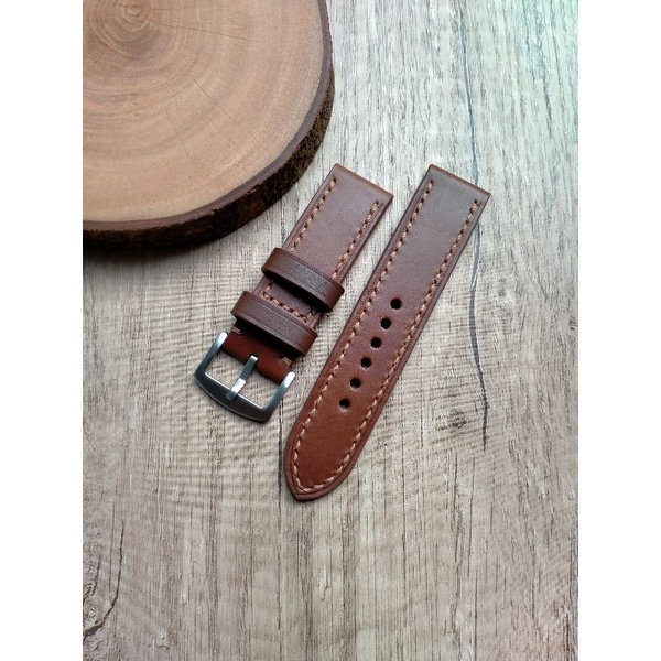 watch strap 24mm , tali jam tangan kulit asli lug 24mm