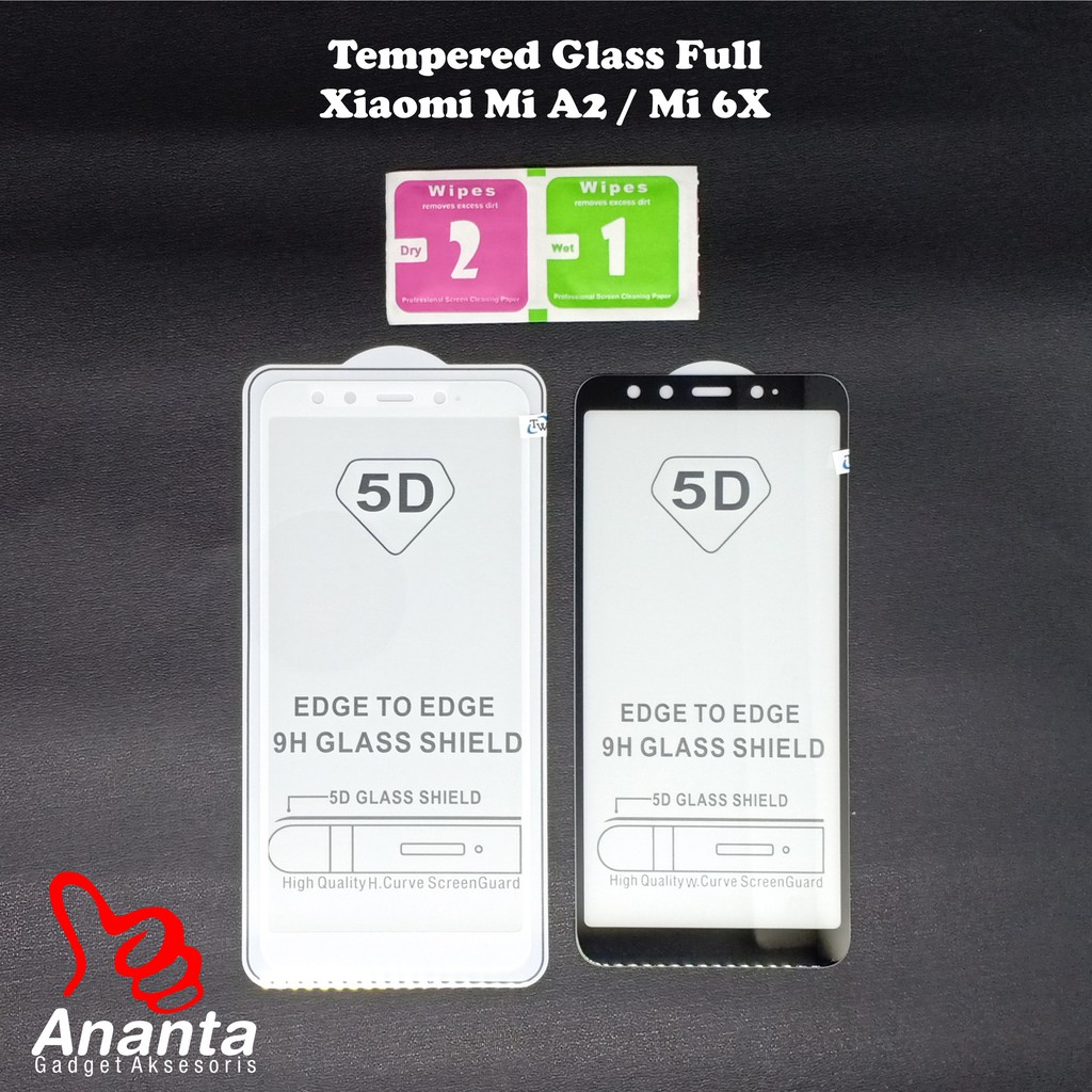 Tempered Glass Xiaomi Mi A2 / Mi 6X Full Glass