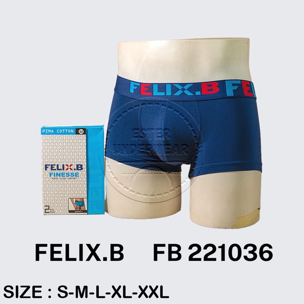 Celana Boxer Pria Felix.B FB 221036 ISI 2 PCS