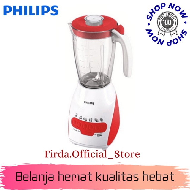 BLENDER 2 IN 1 PHILIPS HR 2115 / HR2115 [PLASTIK / 2 LITER] (GARANSI RESMI)