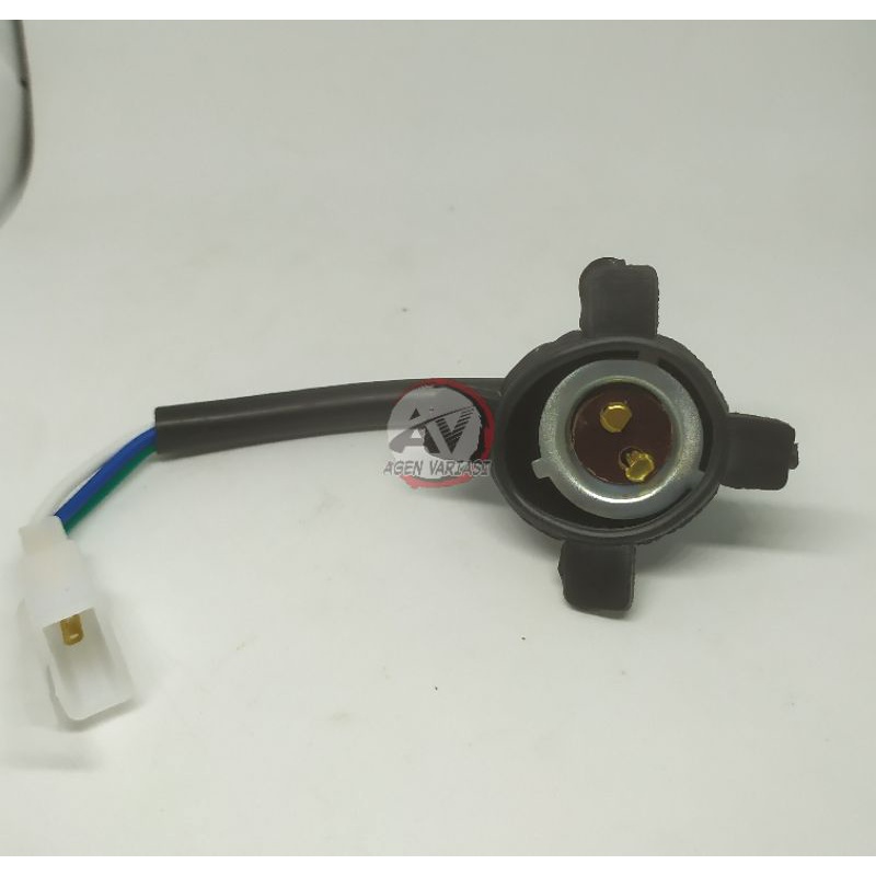 soket lampu motor / fitting lampu depan stop sein / fiting lampu motor honda yamaha-lampu depan honda