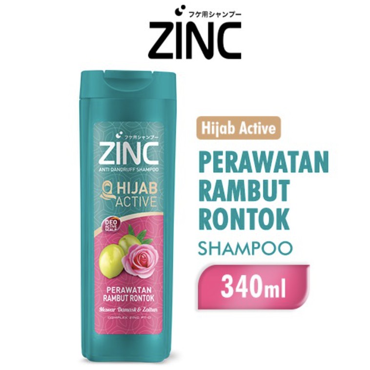 Zinc Shampoo 340 ML Kemasan Botol Besar All Variant