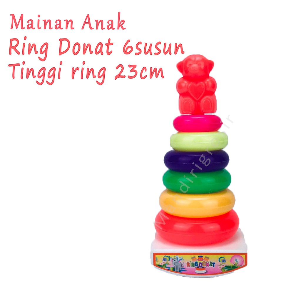 RD 137 *Mainan Anak ring donat 6 susun * Ring Donat