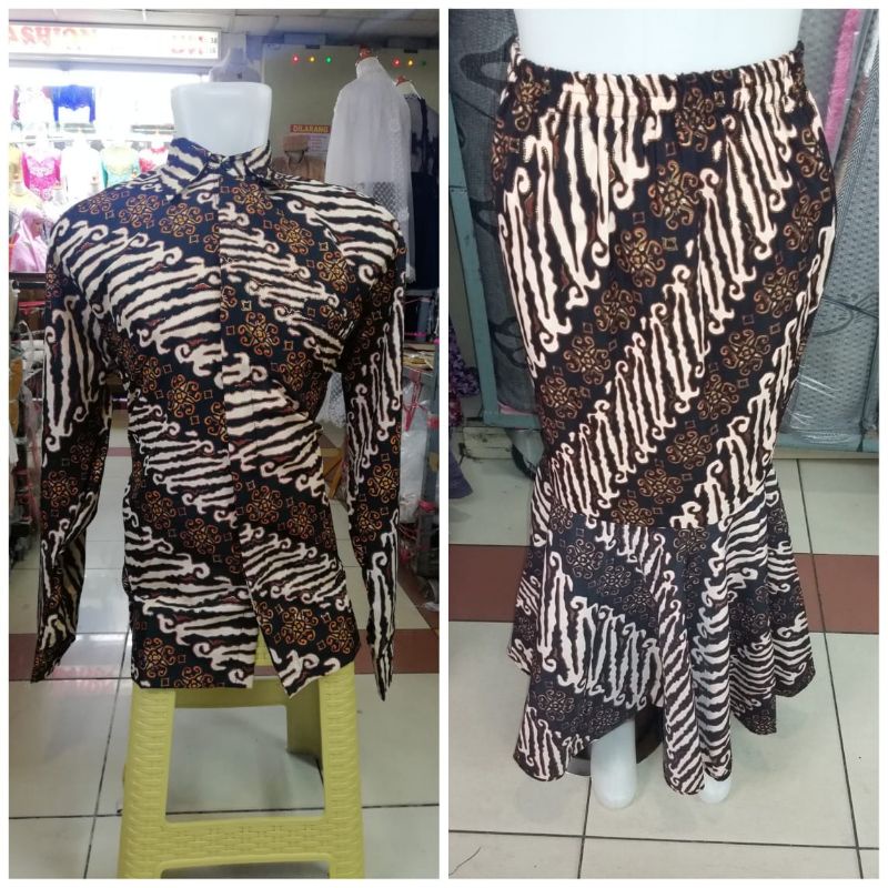IndahKebaya | 50+ MOTIF / COUPLE ROK DUYUNG DAN KEMEJA PANJANG / COUPLE BATIK KEBAYA / VARIASI WARNA