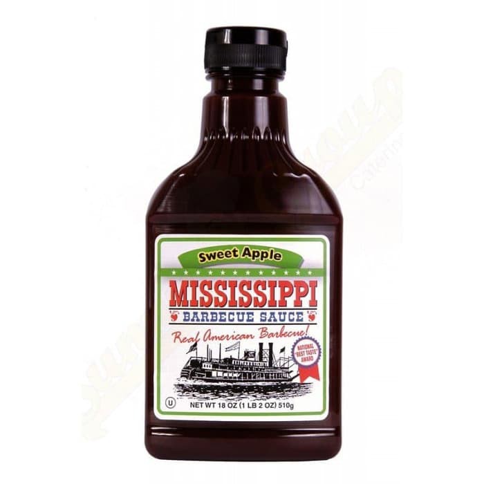 

Mississippi Sweet Apple BBQ Barbecue Sauce Meat Marinade Saus Barbekyu Apel Manis USA Beef Ribs Wing