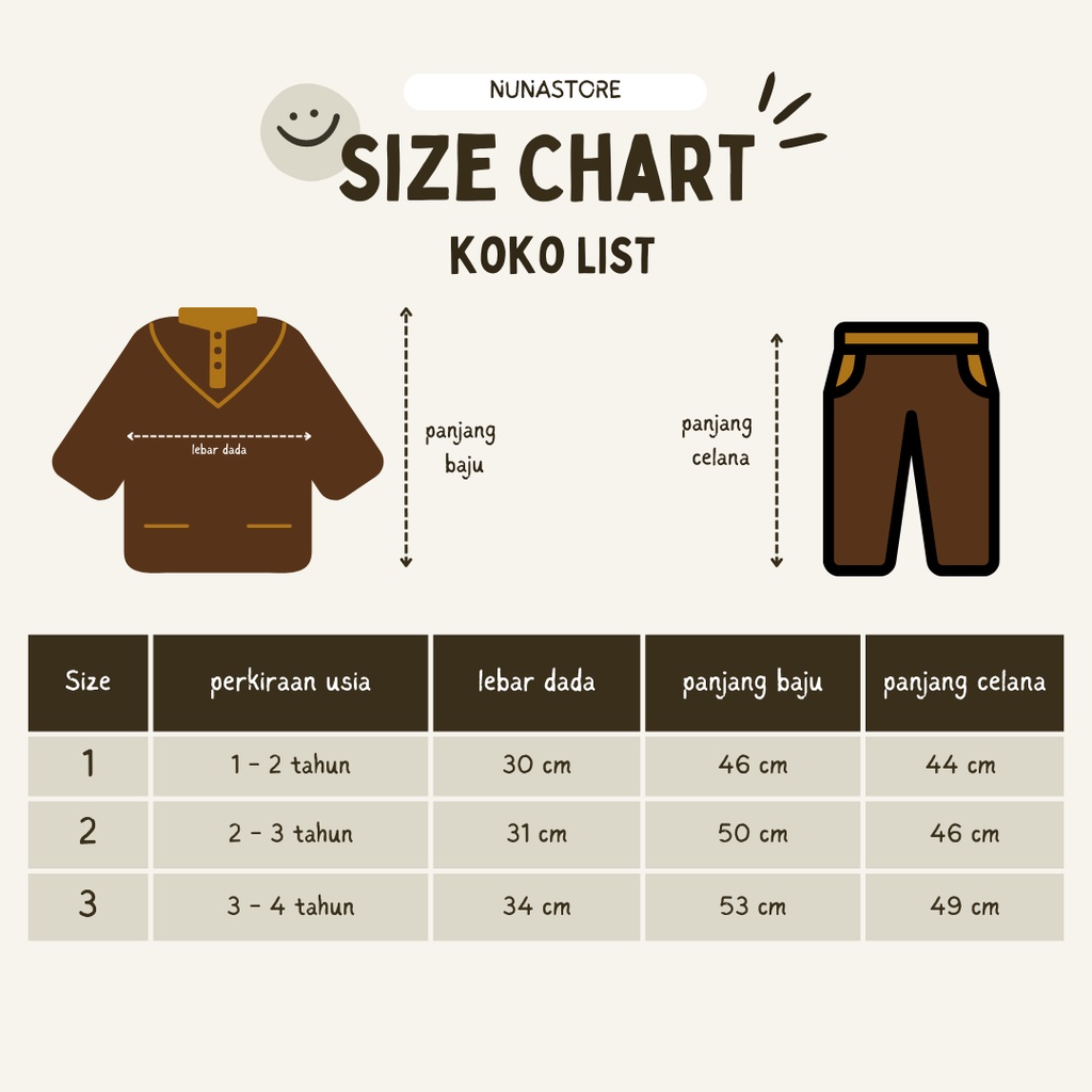 Nuna Store Setelan baju anak koko bayi gamis pakistan turki cowok 1 Tahun - 4 Tahun / Koko List Hitam