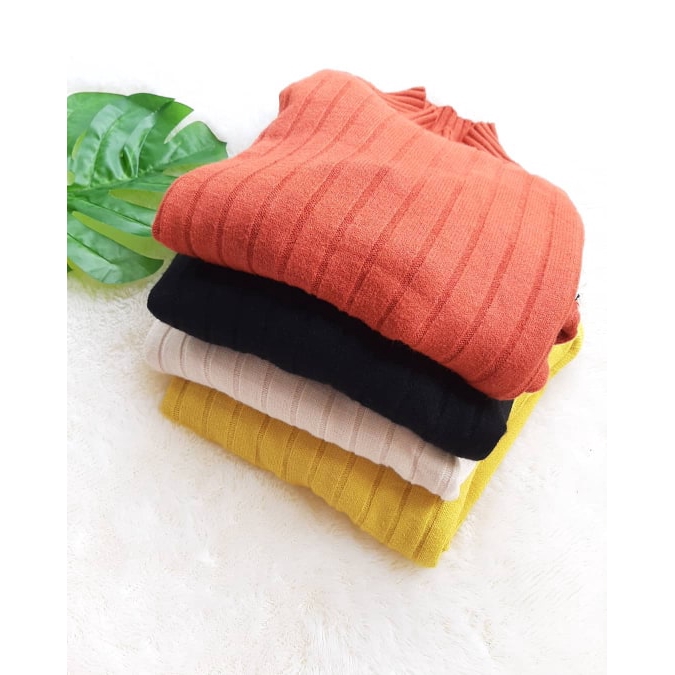 Atasan Wanita Rajut Halus BELINDA Turtleneck
