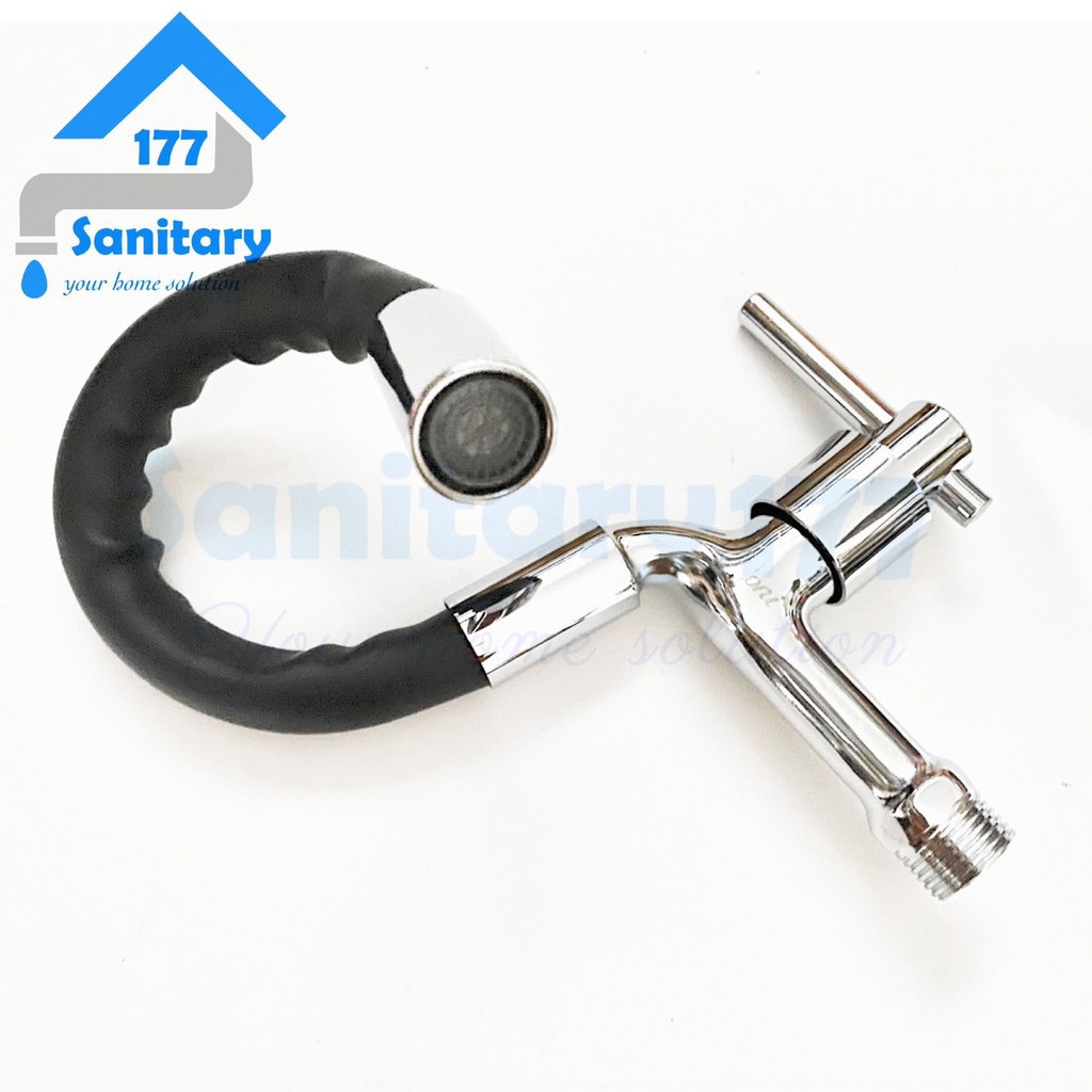 Kran bebek Fleksibel minimalis S179- keran sink dapur cuci piring flexible tembok hitam stainless wastafel bak dapur faucet kitchen set /S17-w9