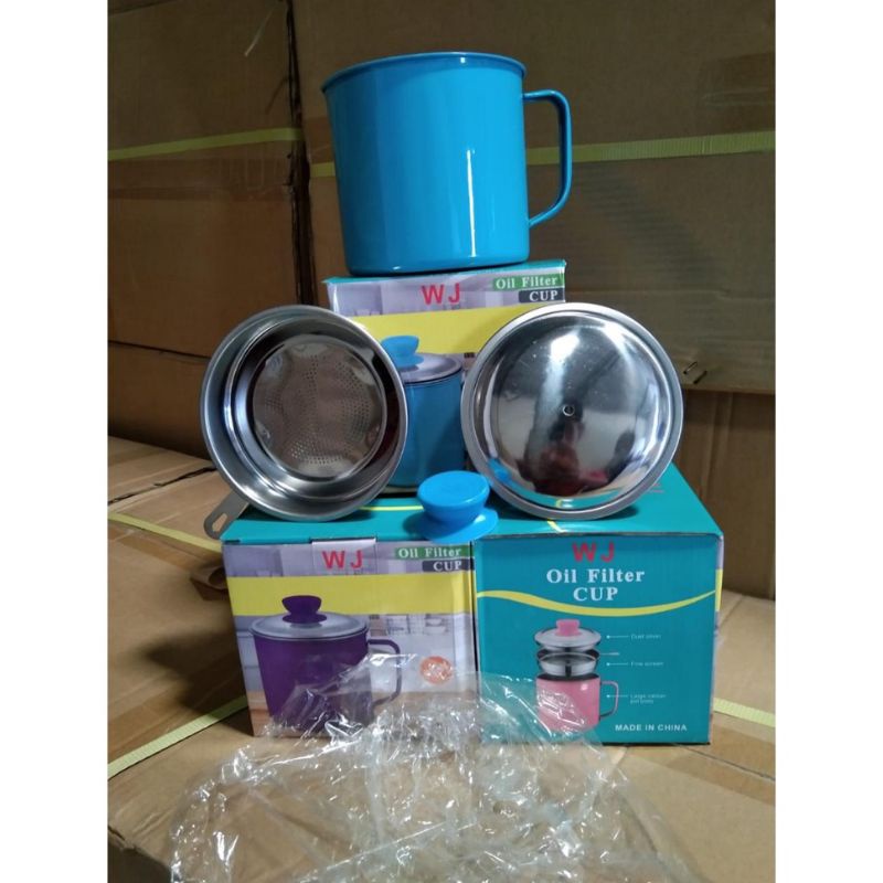 Oil Pot Saringan Minyak Stainless 1200ml Oilpot