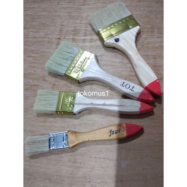 Kuas Cat SATUAN Ukuran 1 1.5 2 2.5 3 4 Inch Paint Brush Koas