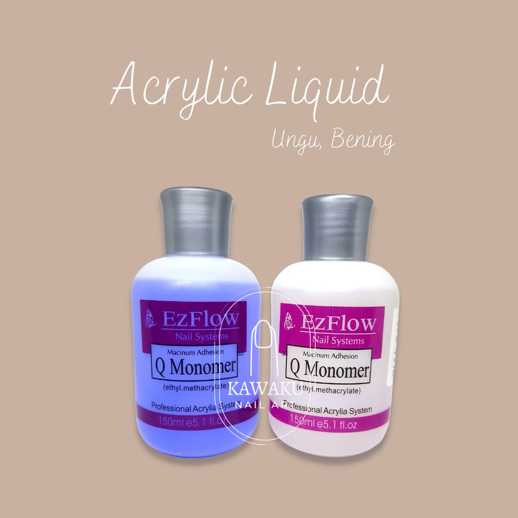 Acrylic Liquid Cairan Monomer Bubuk Akrilik Nail EZ Flow