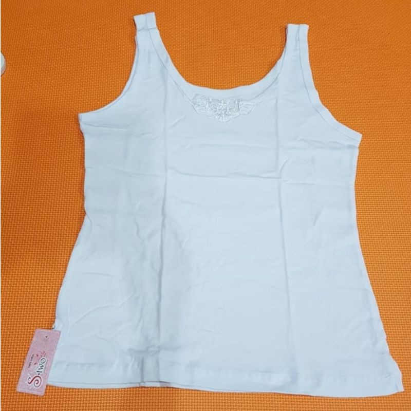 3 pc Kaos singlet wanita dewasa katun merk STWO