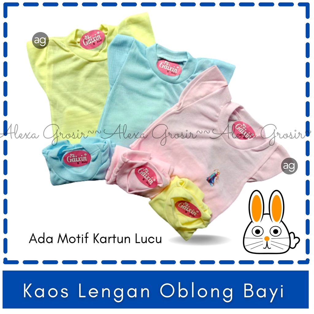 Kaos Oblong Bayi SIZE S - ALEXA GROSIR