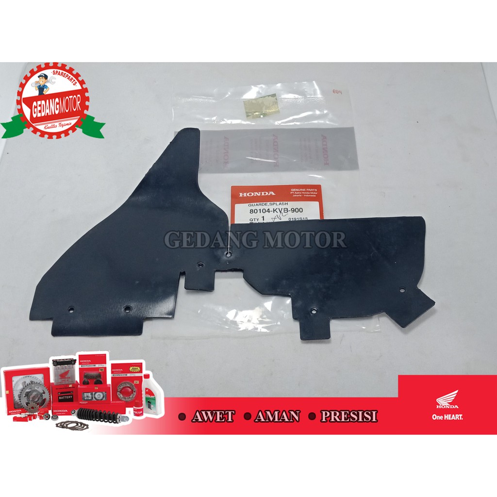 GUARD SPLASH PELINDUNG SLEBOR BELAKANG VARIO KARBU ASLI 80104-KVB-900