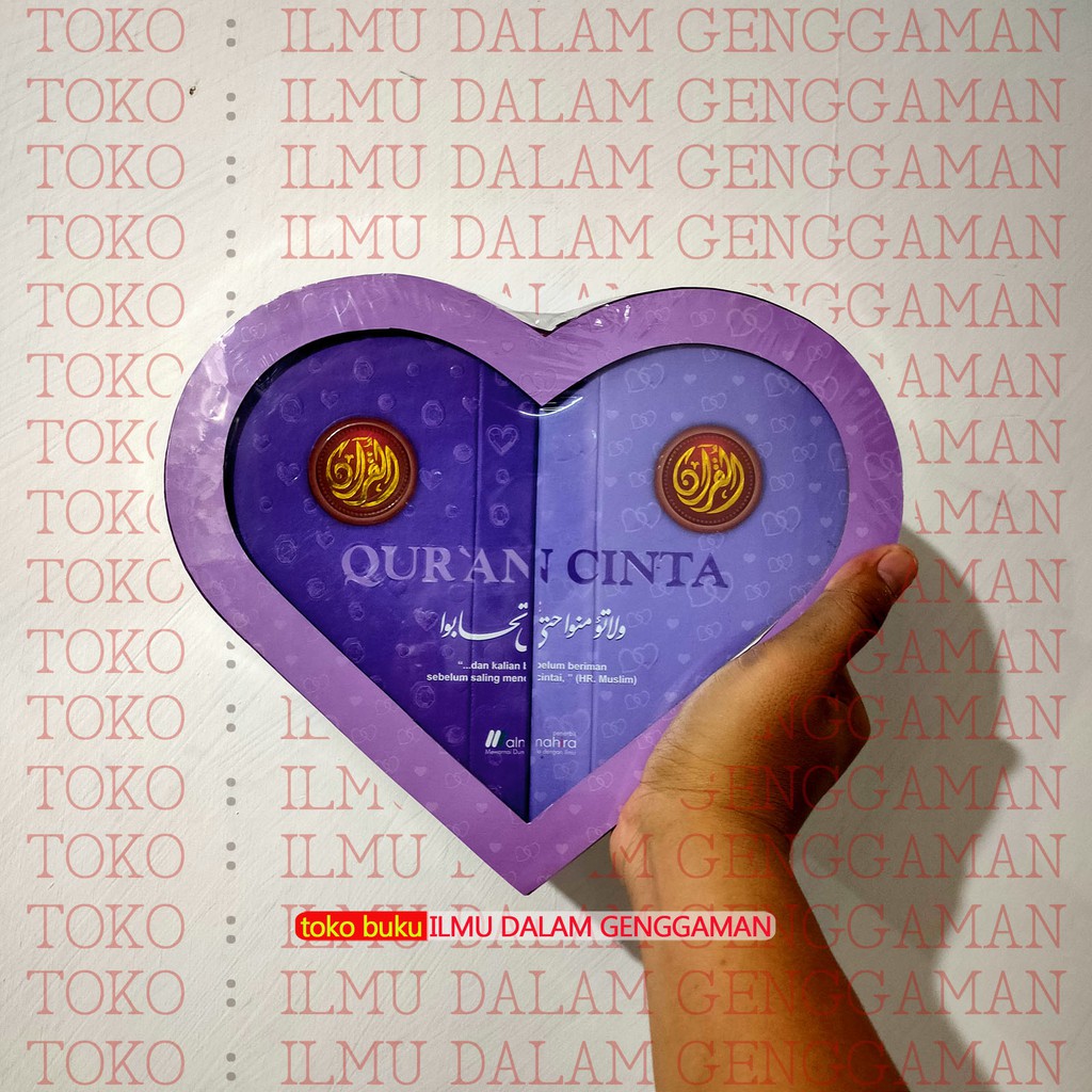 BISA TULIS NAMA Mushaf - Al Quran Cinta UKURAN JUMBO Almahira Alquran Cinta Almahira Kado Pernikahan