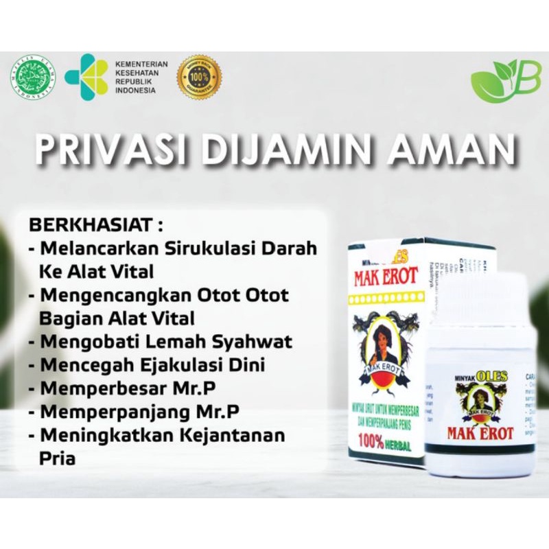 oles Minyak urut mak Erot original