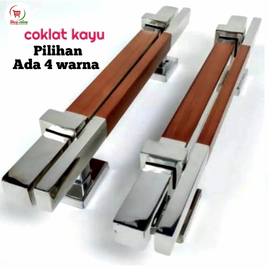 Handle Pintu Rumah Minimalis 60cm Gagang Tarikan Pintu Stainless Twin