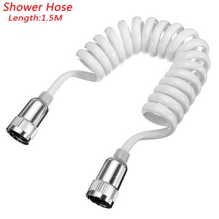 1 5m Selang Shower Spiral Anti  Kusut Warna Putih untuk  