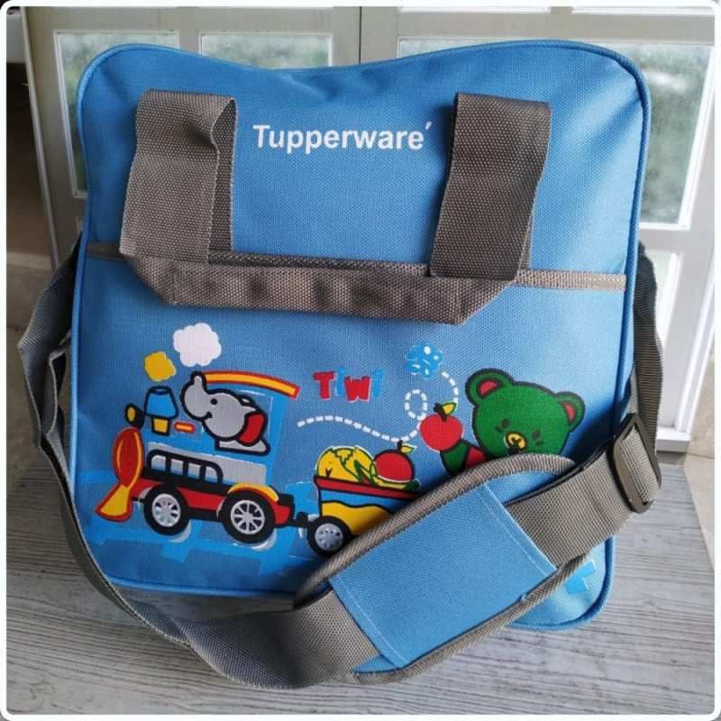 TAS TUPPERWARE  TIWI ON THE GO TEMPAT BEKAL  MAKAN ANAK  BAGUS