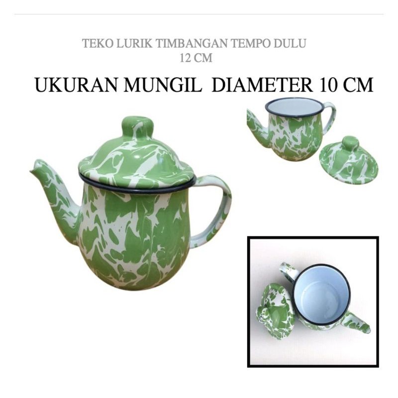 Teko / Eskan Blirik 12 cm Timbangan