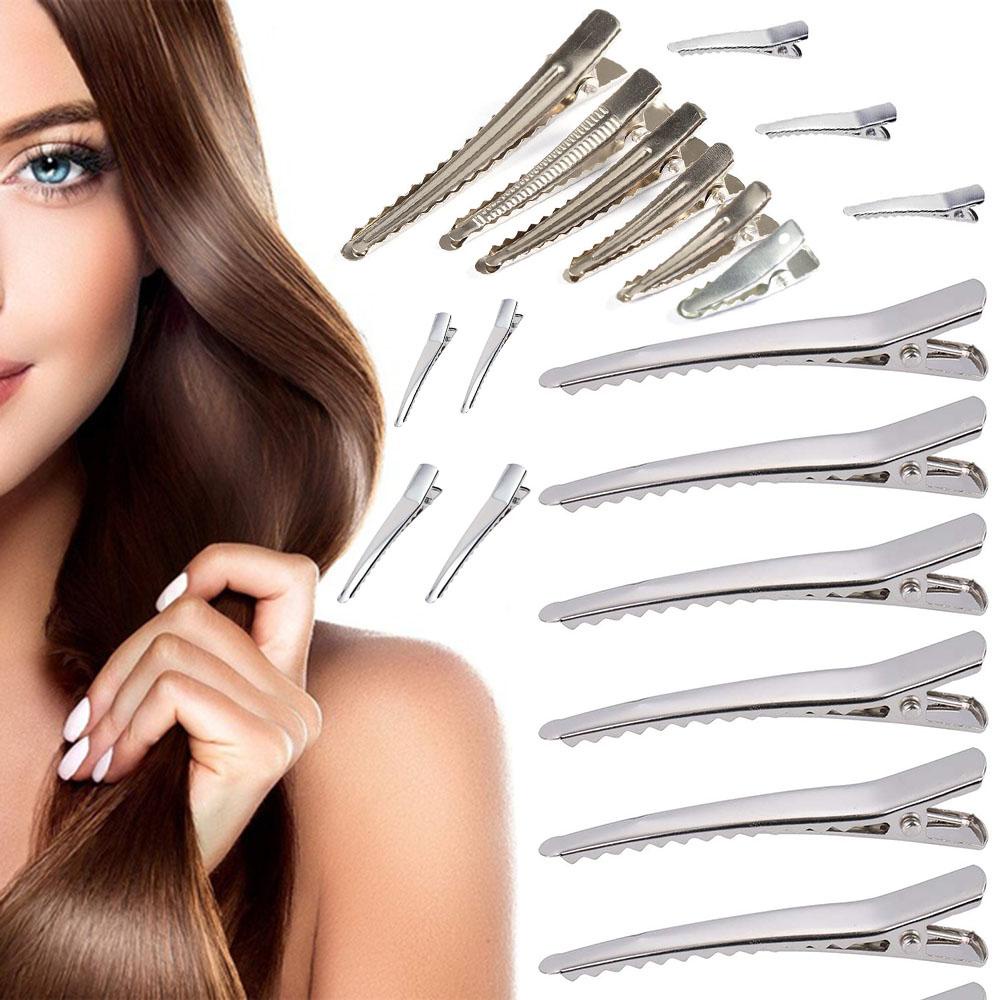 Agustinina Jepit Rambut Portable Untuk Anak Perempuan Silver Fashion Single Prong Styling Tools