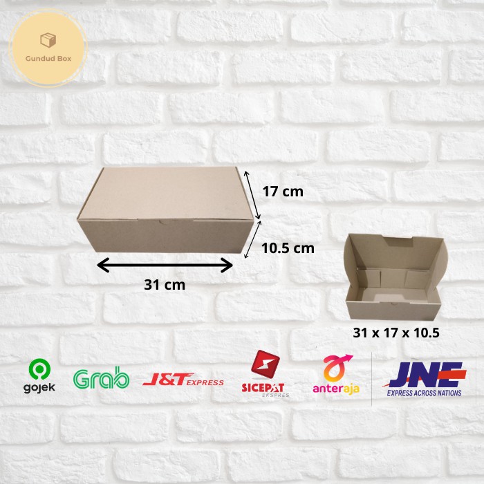 

Kardus Box Polos | Packaging Box Polos | Packing Box Polos | 31x17x10.5
