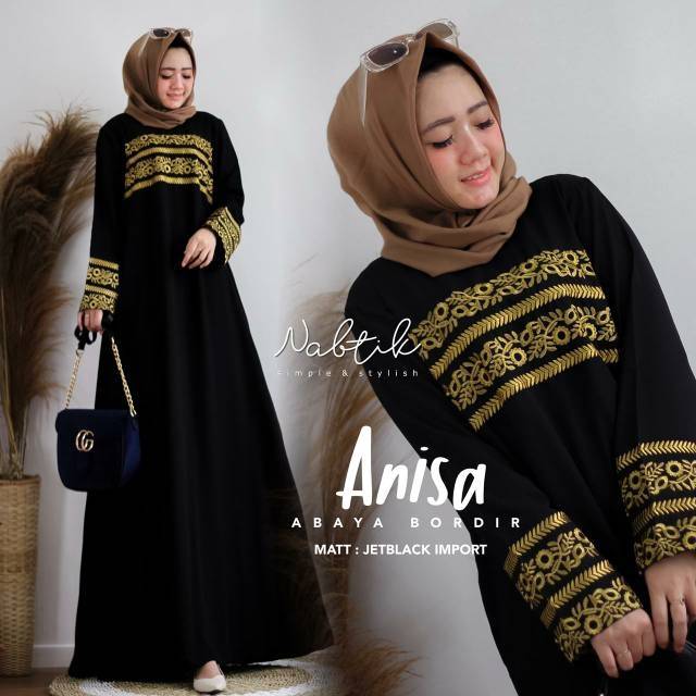 ANISA ABAYA BORDIR BY NABTIK
