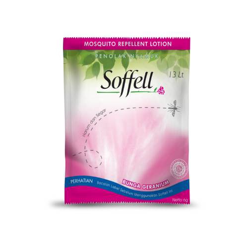 Soffell Lotion Penolak Nyamuk 24x6g RENTENG SACHET losion Anti Nyamuk Mosquito Repellent