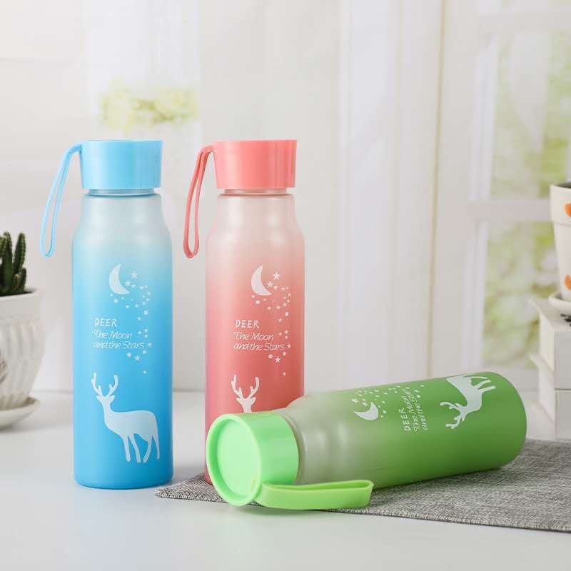 Botol minum kaca motif Deer Starr