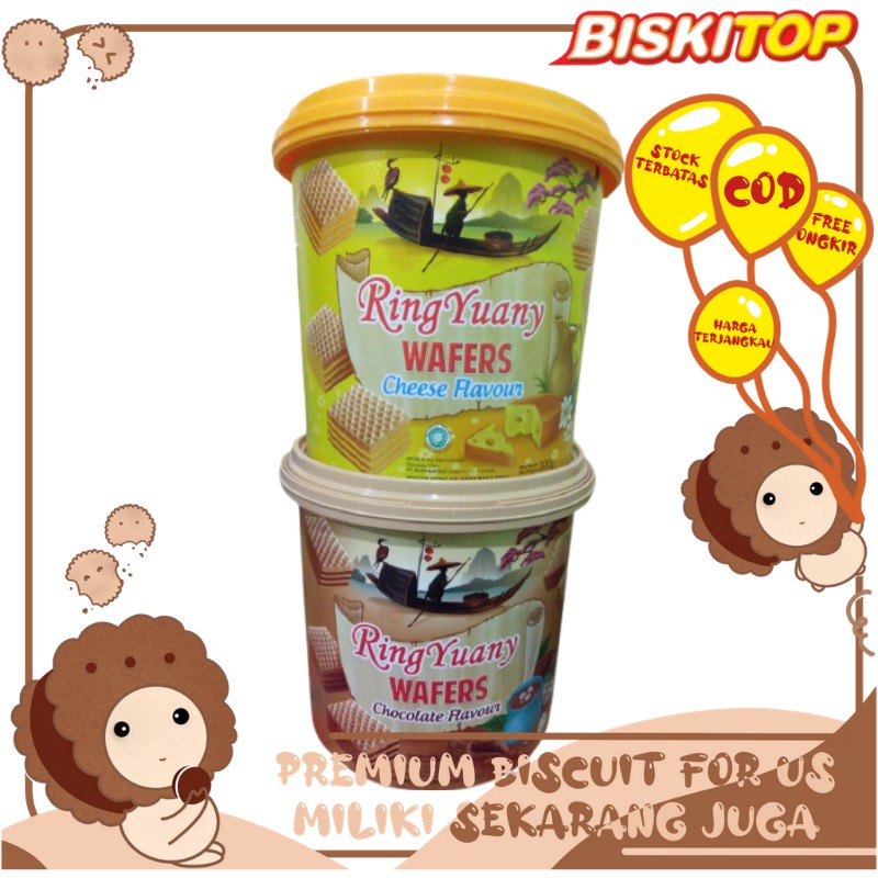 

BISKITOP - Ring Yuany 300Gr Wafer Cocok Dimakan Bersama keluarga Dan teman sangat enak dan renyah