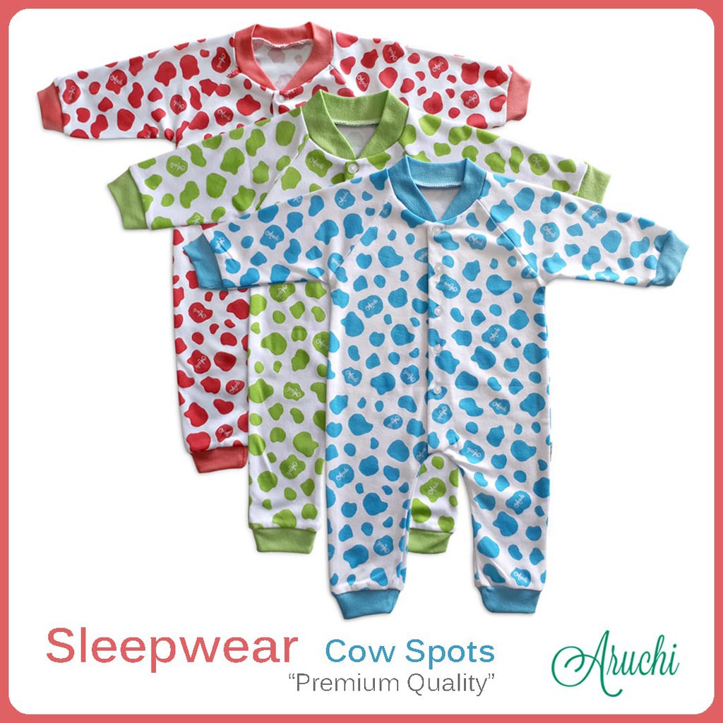 Aruchi-Sleepwear/ SLEEPSUIT / PIYAMA BAYI New Born 3 setel