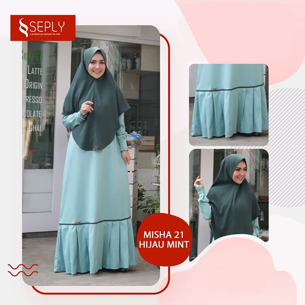 GAMIS CANTIK + KHIMAR KEREN BY SEPLY MISHA 21