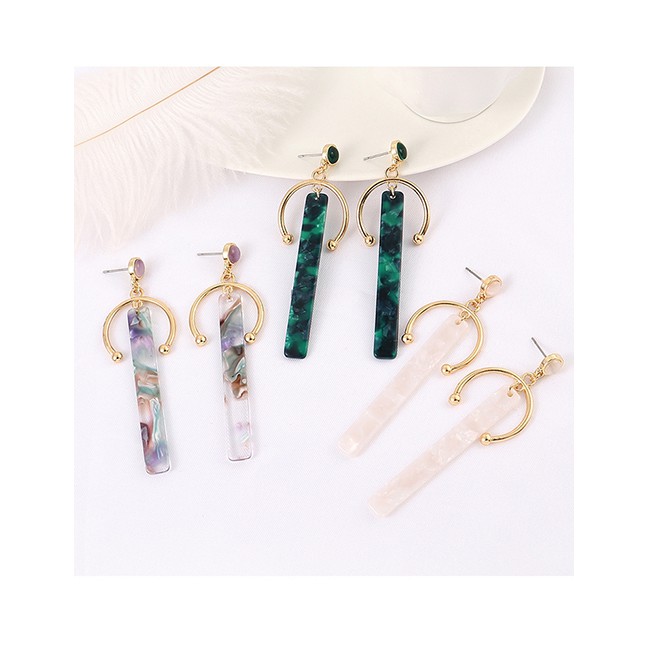 LRC Anting Tusuk Fashion Plated Gold Tassel Earrings Y61393