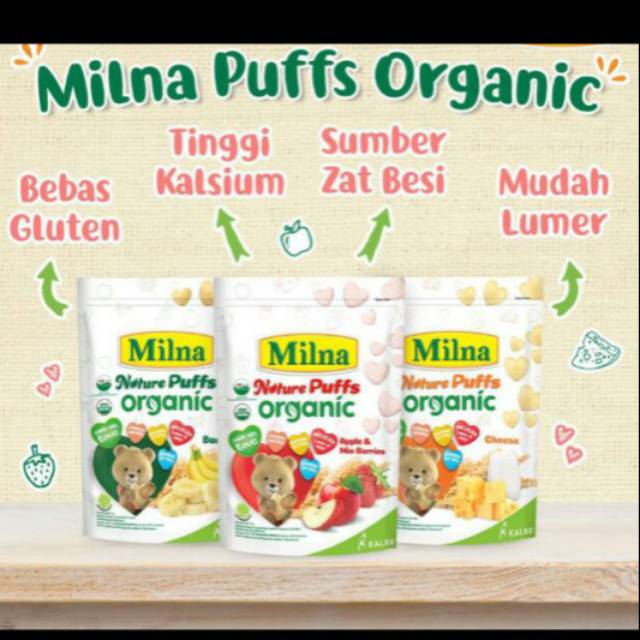 Milna Nature Puff Organic PROMO #RIZKYSTORE