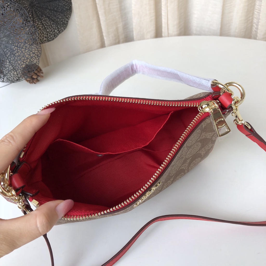 （Shopee live）]58321-2  58321  coach Bahan Kanvas Wanita Tas Bahu Tas Messenger