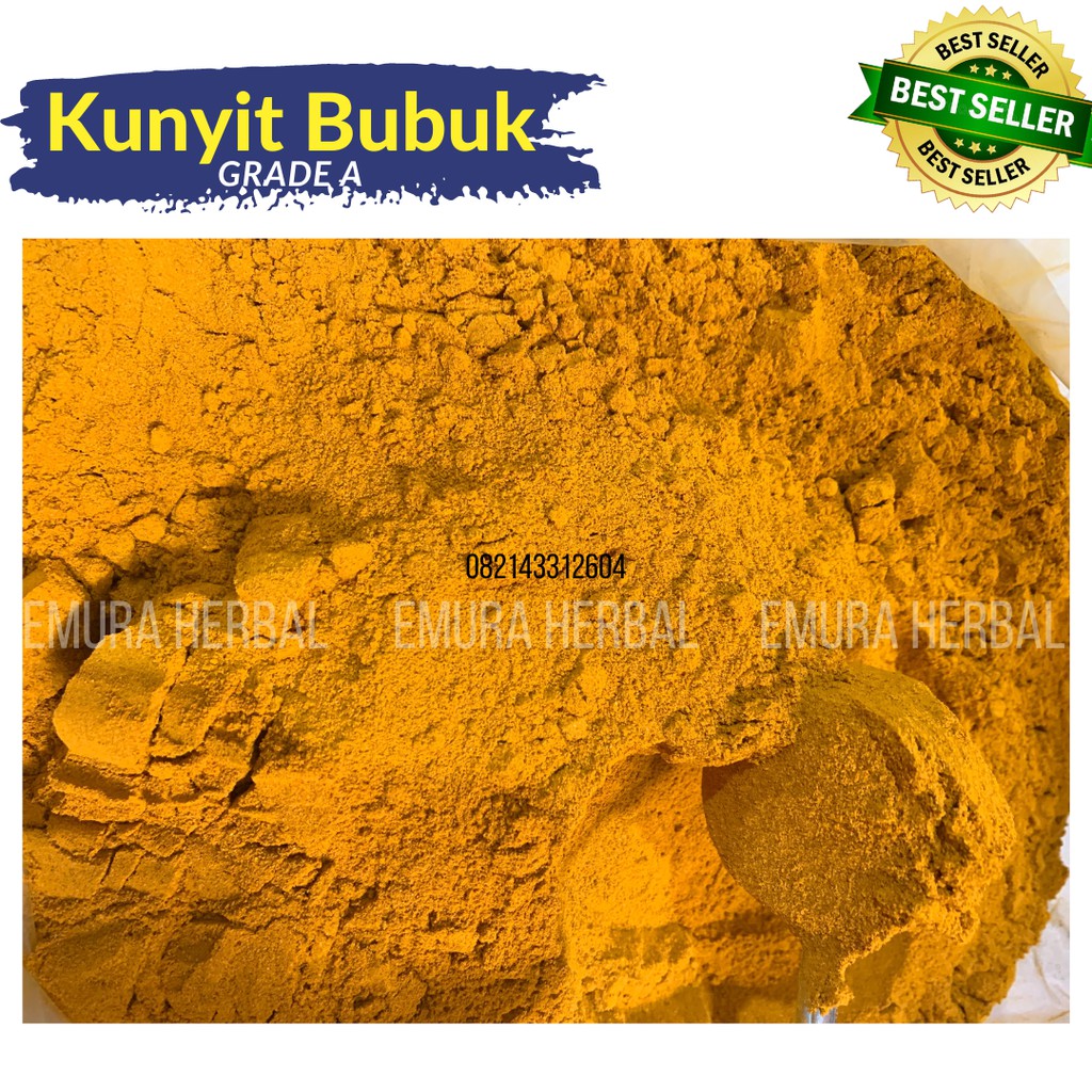 TERMURAH - Kunir Bubuk Grade A 500Gr / Kunyit Bubuk Organik/Tumeric Powder/Turmeric Powder