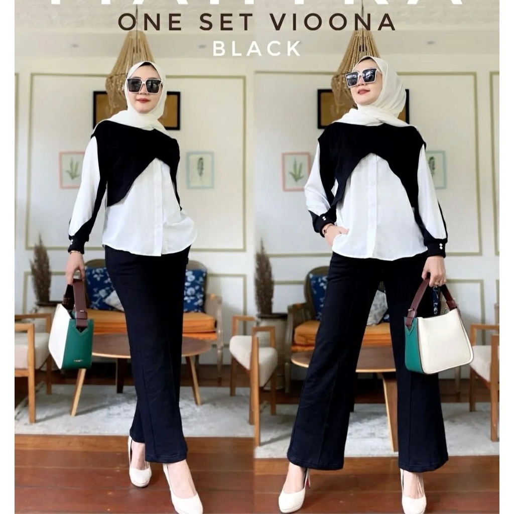 SETELAN WANITA TERBARU/ KNIT SET VIOONA/ SET BAJU MUSLIM RAJUT IMPORT/ ONE SET MUSLIMAH BUSUI / SET BLUS + CELANA PANJANG KULOT