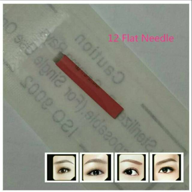 20 PCS Jarum misty flat sulam alis 12 needles
